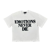 Mixed Emotion White End Rhinestone Tee
