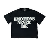 Mixed Emotion Black End Rhinestone Tee