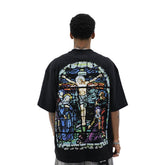 Heights District Hustle With Heart Black Tee