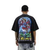Heights District Arch Angel Black Tee