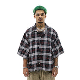 Heights District Rhinestone Flannel Black