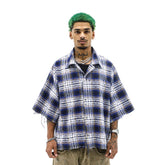 Heights District Rhinestone Flannel Blue