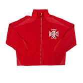 Mixed Emotion Red Classic Nylon Jacket