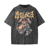 Solace Dog Black Wash Tee