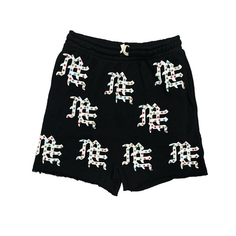 Mixed Emotion Black ME Logo Shorts