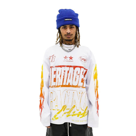 Heights District Heritage Race Club White Tee