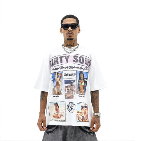 Heights District Dirty Dice White Tee