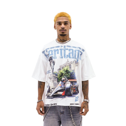 Heights District Heritage Liberty City White Tee