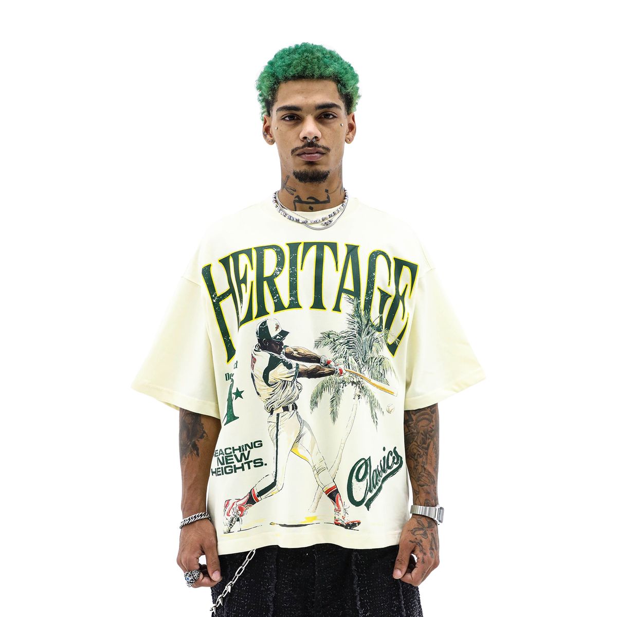 Heights District Havanna Swing Tee Cream Tee
