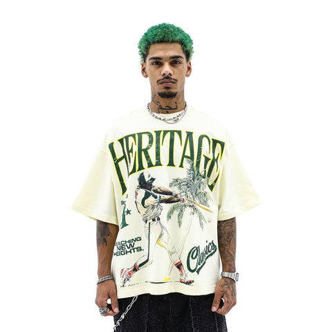 Heights District Havanna Swing Tee Cream Tee