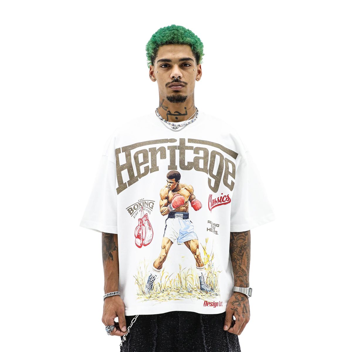 Heights District King Of The Ring White Tee