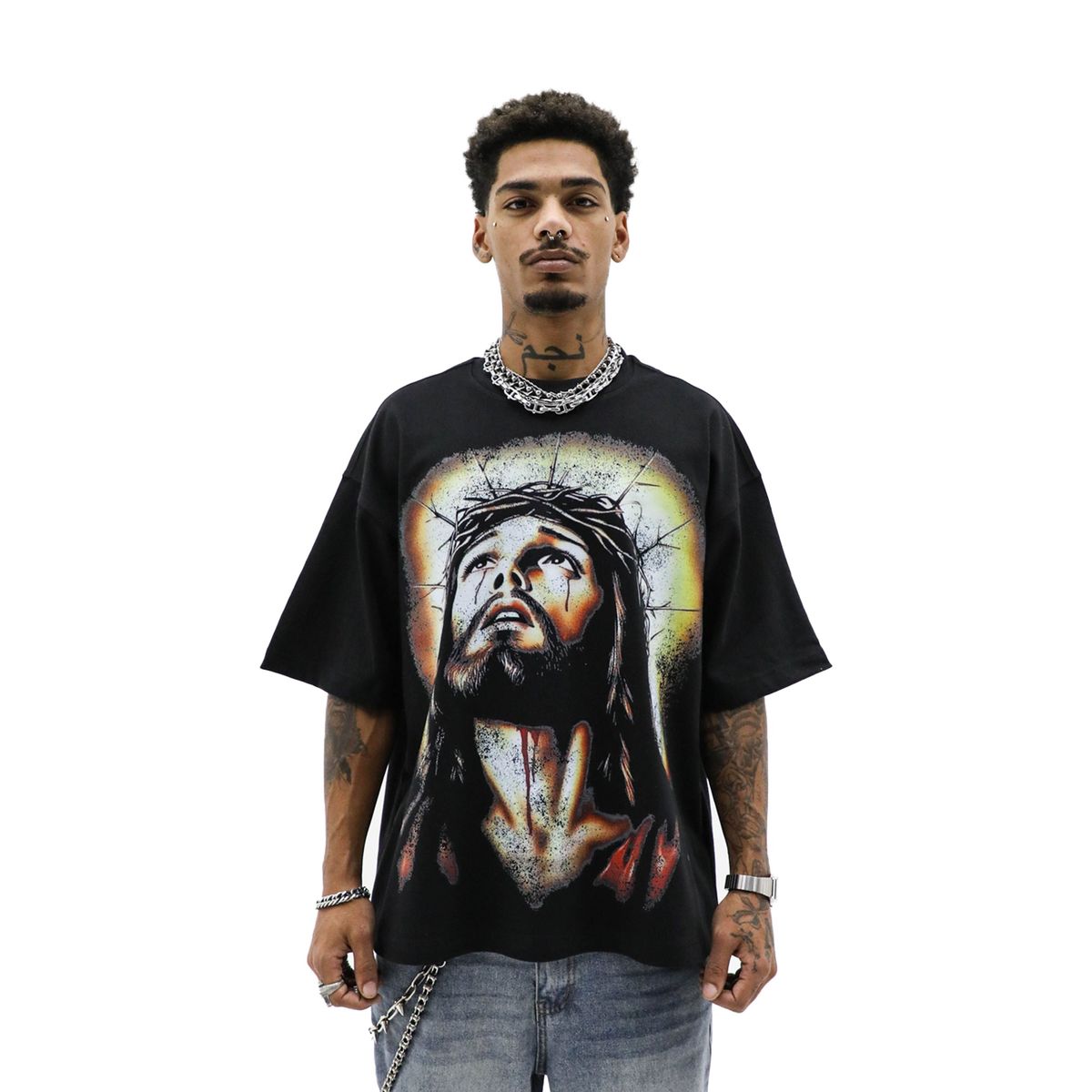 Heights District Saint Heights Prayer Black Tee
