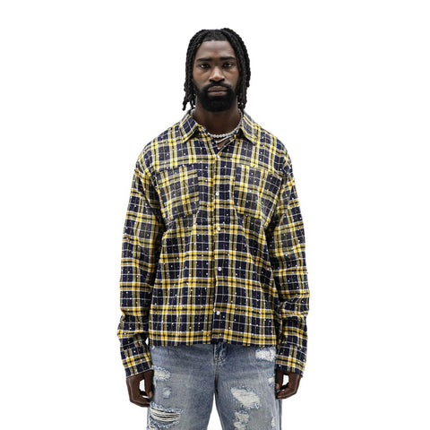 Heights District Yellow Stone Flannel Long Sleeve