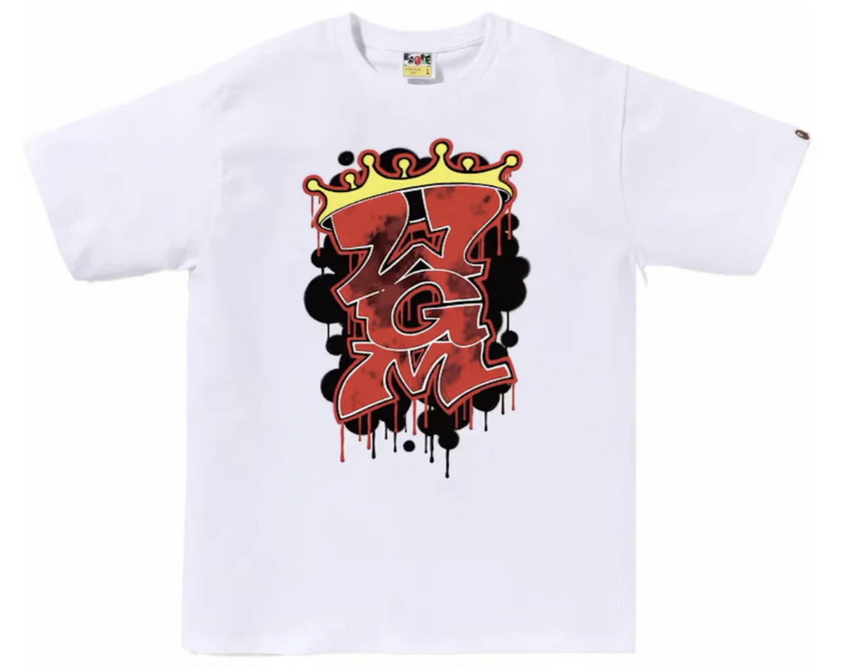 BAPE Graffiti WGM Tee White