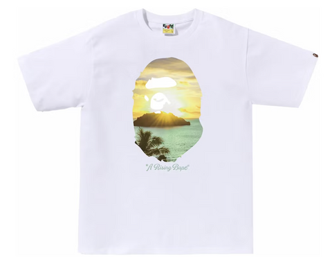 BAPE A Rising Bape Photo White Tee
