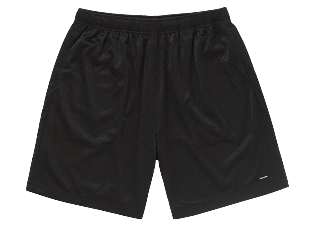 Supreme Small Box Mesh Shorts Black