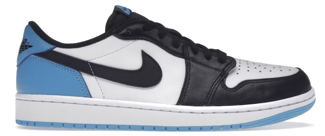 Jordan 1 Retro Low OG Black Dark Powder Blue