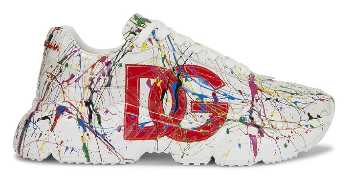 Dolce & Gabbana Daymaster White Paint Splatter Pre-Owned