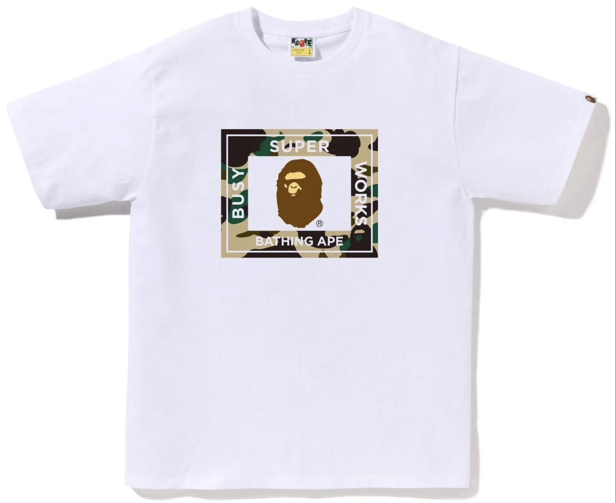 BAPE 1st Camo Super Busy Works White/Yellow