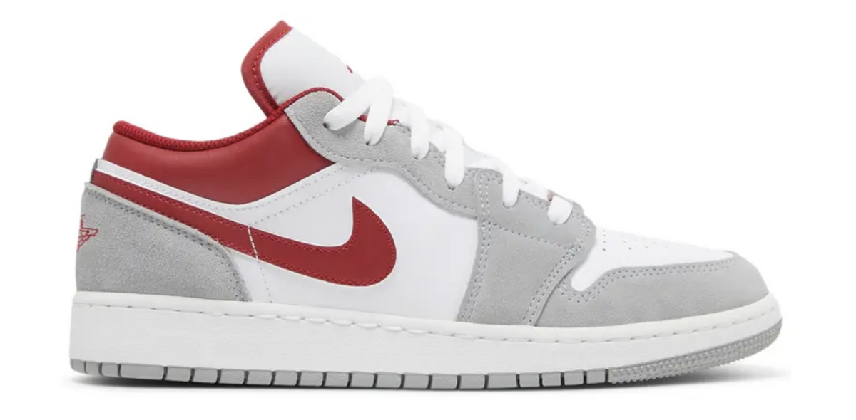 Jordan 1 Low SE Smoke Grey Gym Red GS