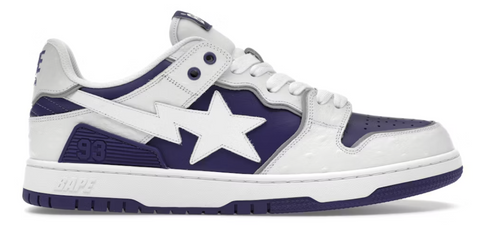 A Bathing Ape Sk8 Sta #1 Ostrich Pack White Purple