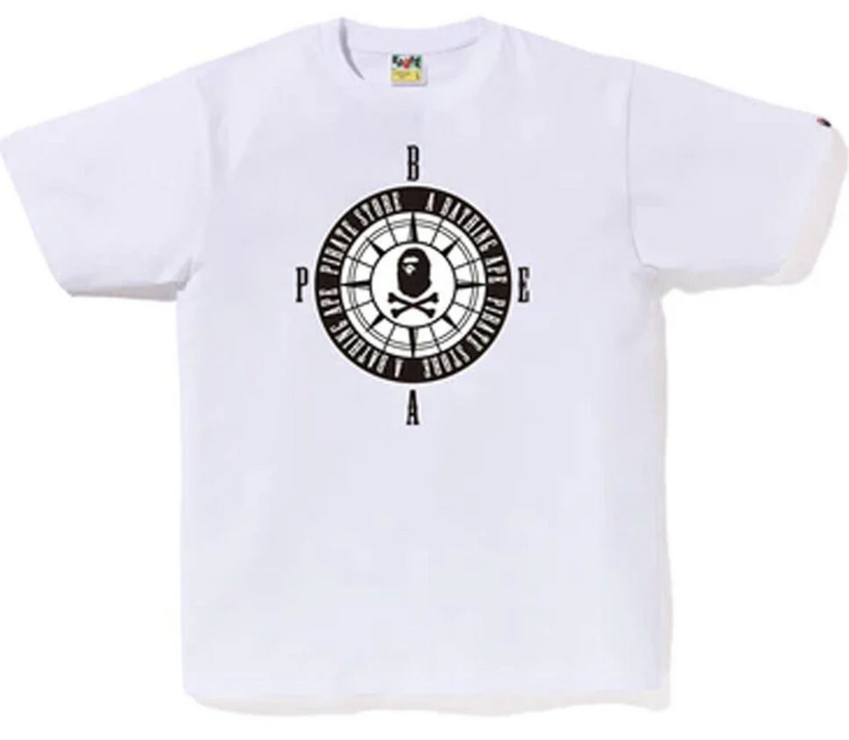 BAPE Pirate Compass Tee White