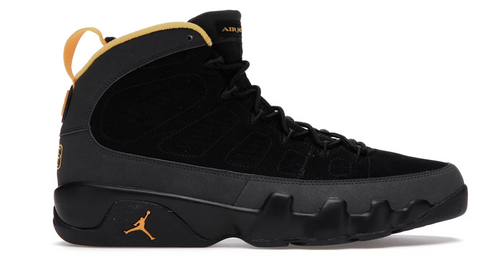 Jordan 9 Retro Dark Charcoal University Gold Pre-Owned