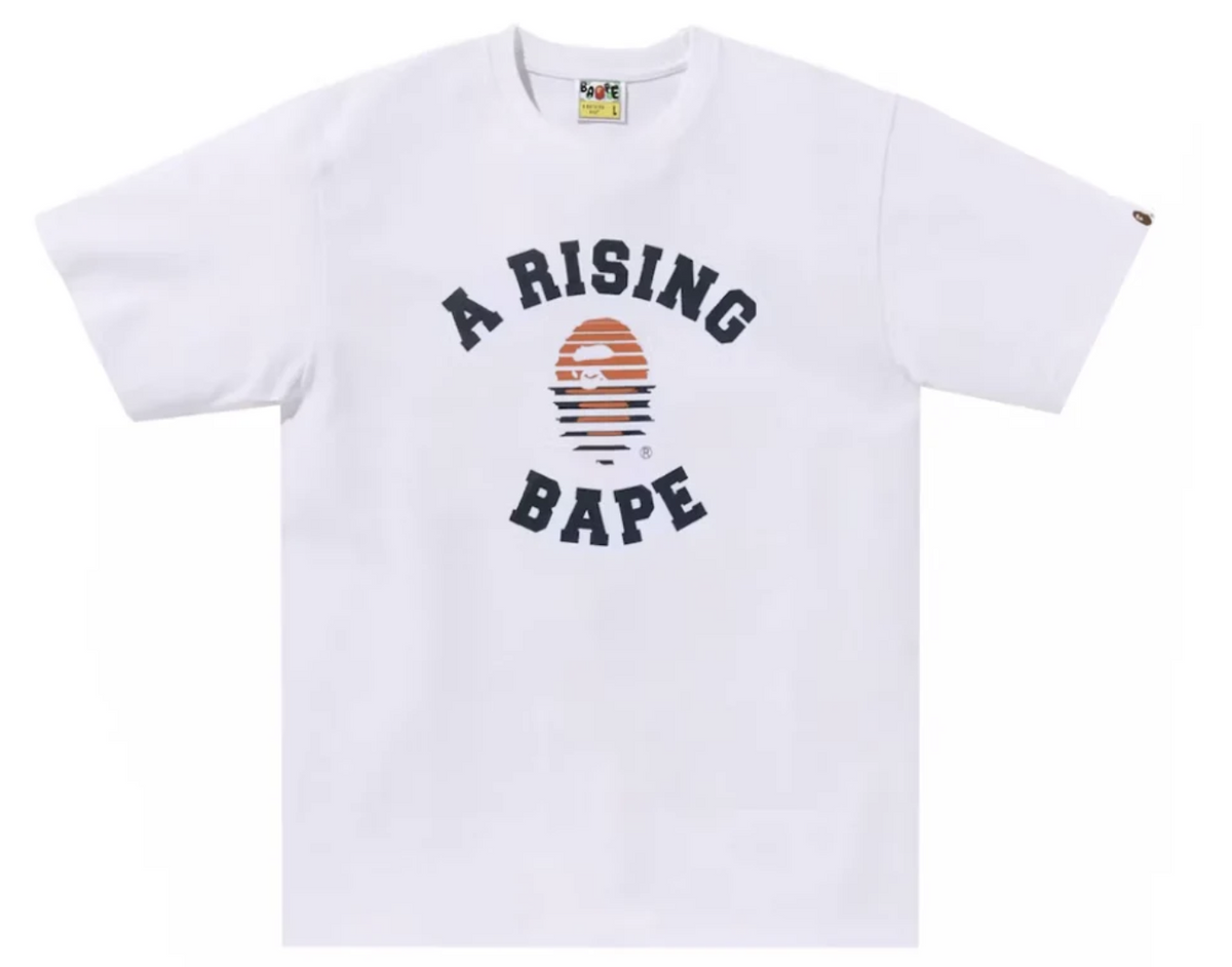 BAPE A Rising Bape White Tee