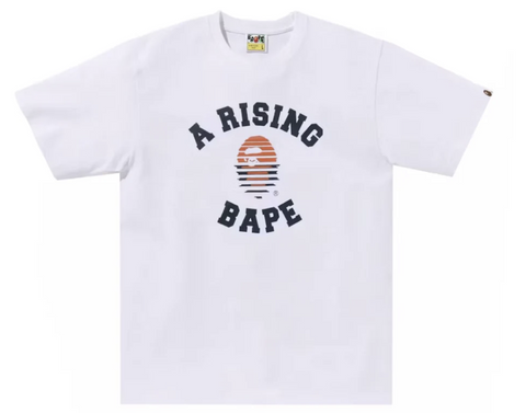 BAPE A Rising Bape White Tee
