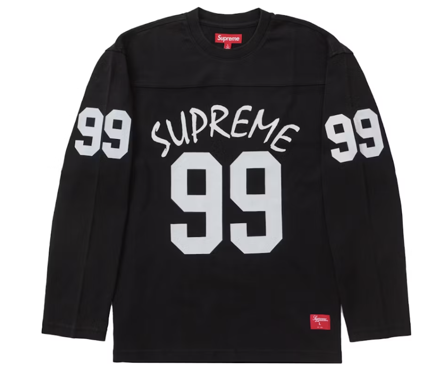 Supreme 99 L/S Football Top Black
