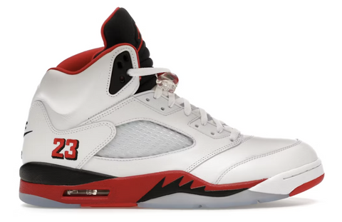 Jordan 5 Retro Fire Red Black Tongue 2025 GS