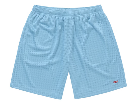 Supreme Small Box Baggy Mesh Short SS25 Light Blue