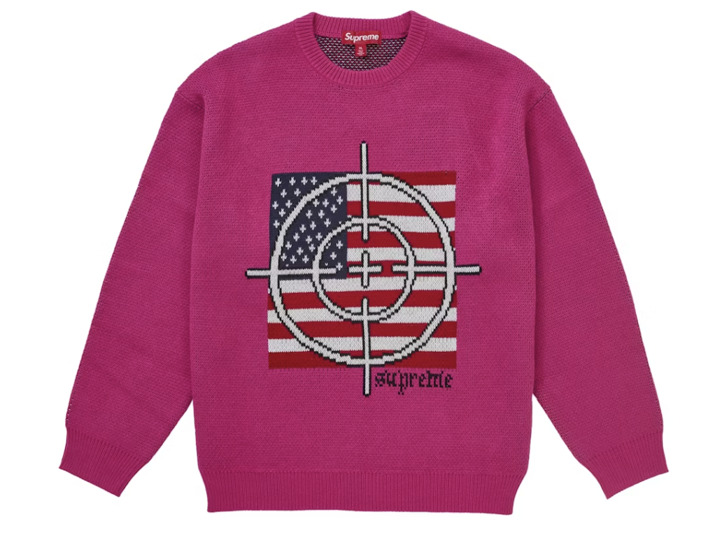 Supreme Target Sweater Pink