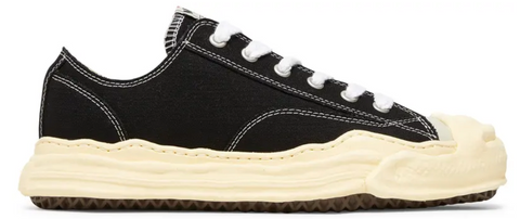 Maison Mihara Yasuhiro Hank Vintage Sole Canvas Low Black Pre-Owned