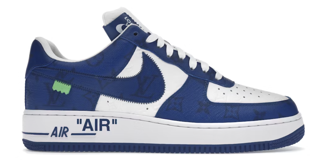 Louis Vuitton Nike Air Force 1 Low By Virgil Abloh White Royal