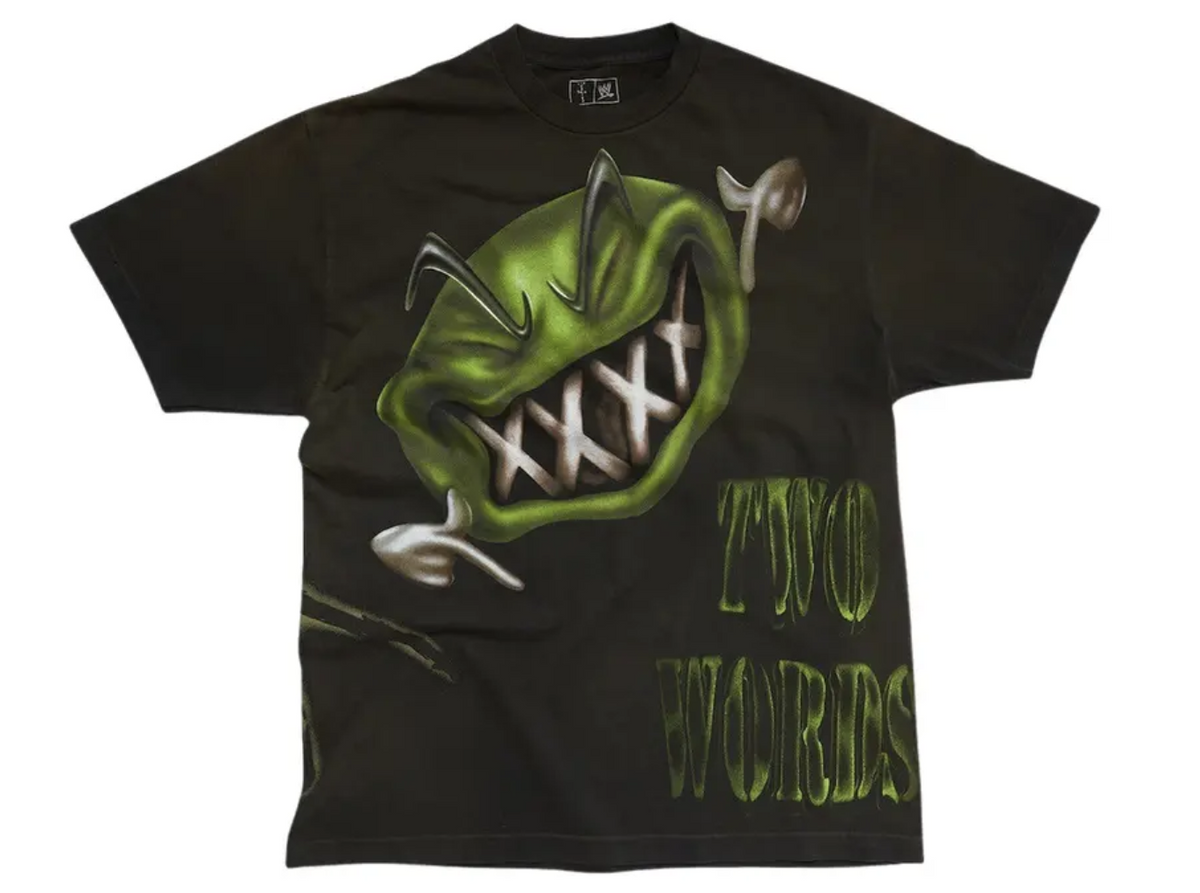 Cactus Jack by Travis Scott x WWE Two Words T-Shirt DX 'Black'