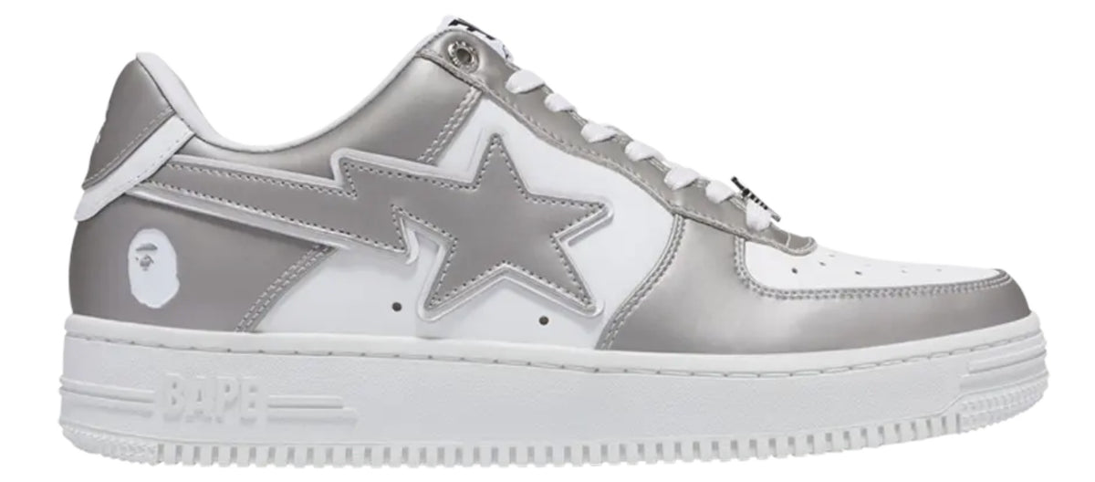 A Bathing Ape Bape Sta #4 Silver