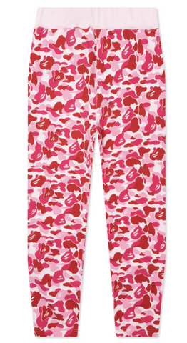 BAPE Pink ABC Camo Sweatpants