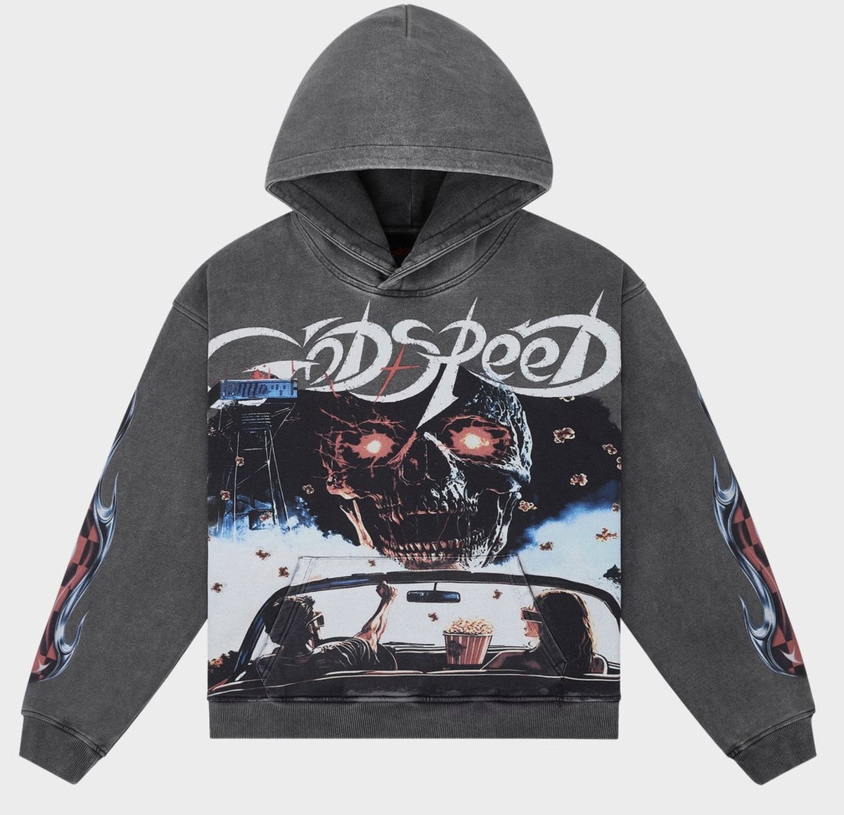 Godspeed Drive Hoodie Grey Wash