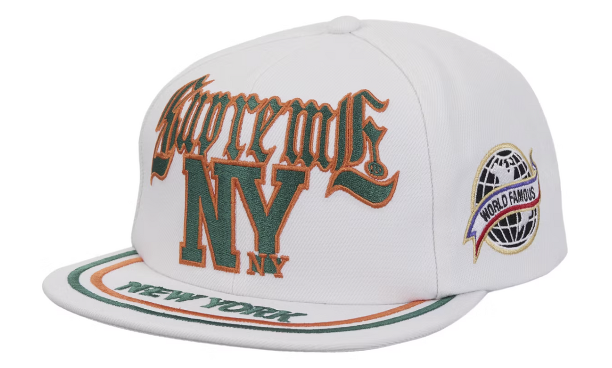 Supreme White Old English New York 6-Panel