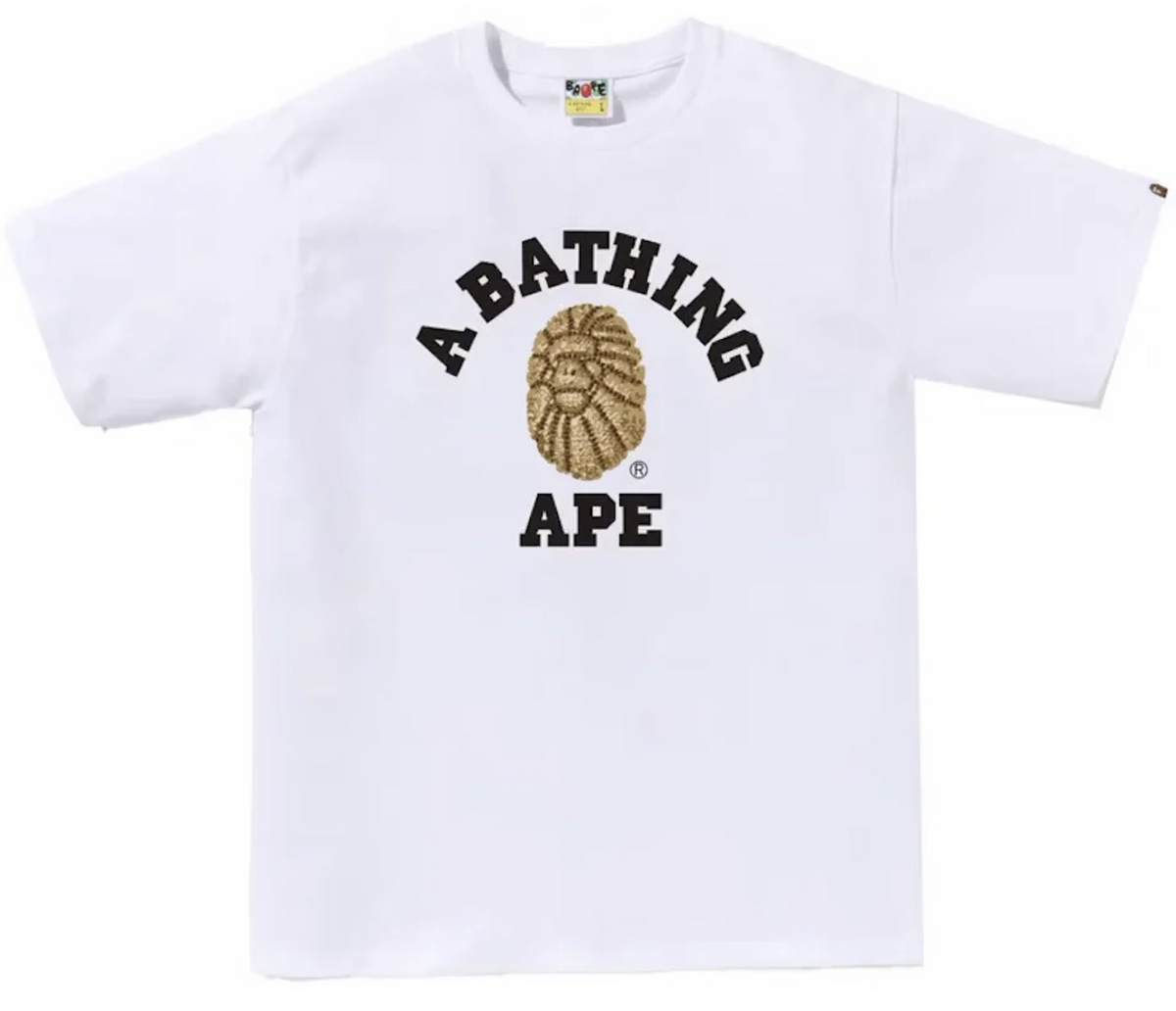 BAPE Jewels College White Tee