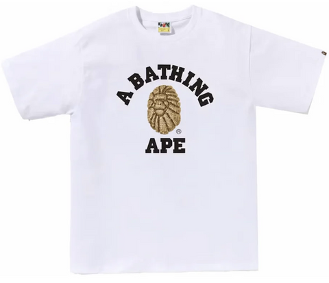 BAPE Jewels College White Tee