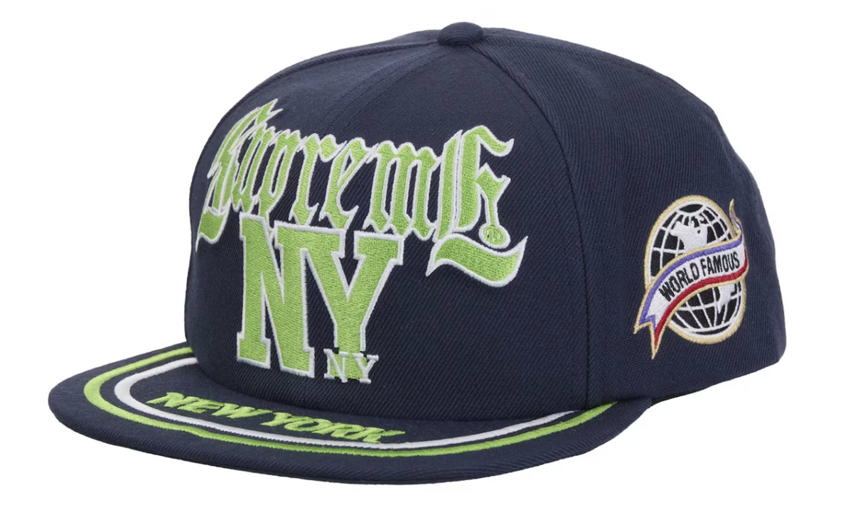 Supreme Navy Old English New York 6-Panel