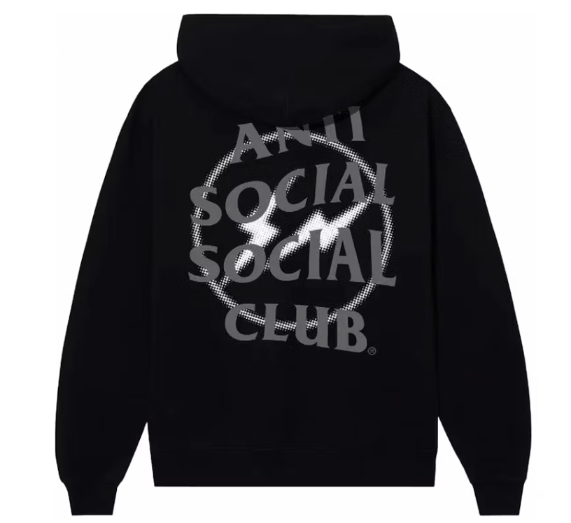 ASSC Fragment Half Tone Grey Black Hoodie