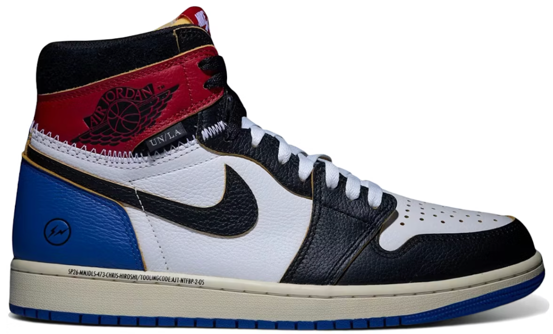 Jordan 1 Retro High OG SP Fragment x Union LA Varsity Red Sport Royal Pre-Owned