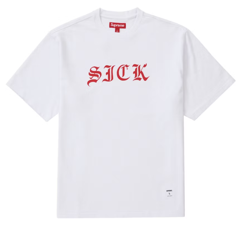 Supreme Sick S/S Top White