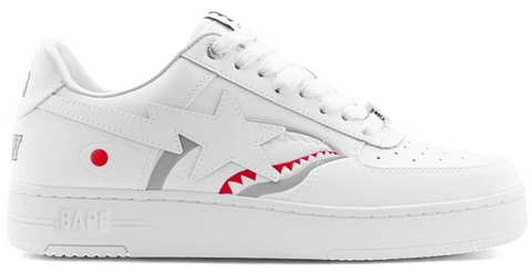 A Bathing Ape Bape Sta #3 Shark White