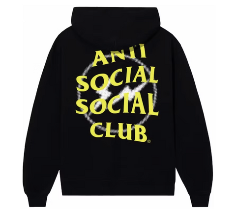 ASSC Fragment Half Tone Yellow Black Hoodie
