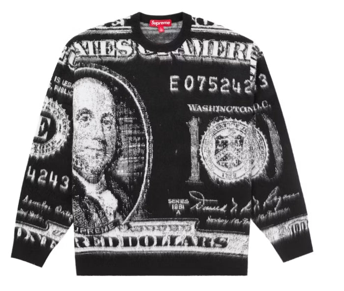 Supreme Money Sweater Black
