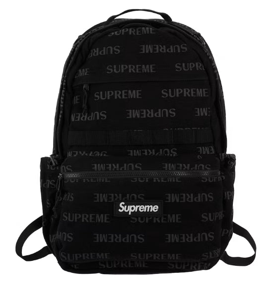 Supreme 3M Reflective Repeat Backpack Black